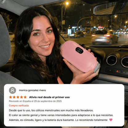 Cinturón de masaje calentador